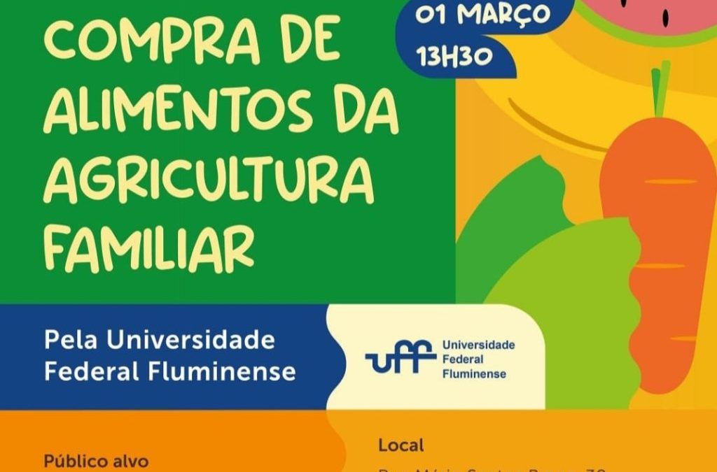 Estratégias para compra pública da Agricultura Familiar pela UFF